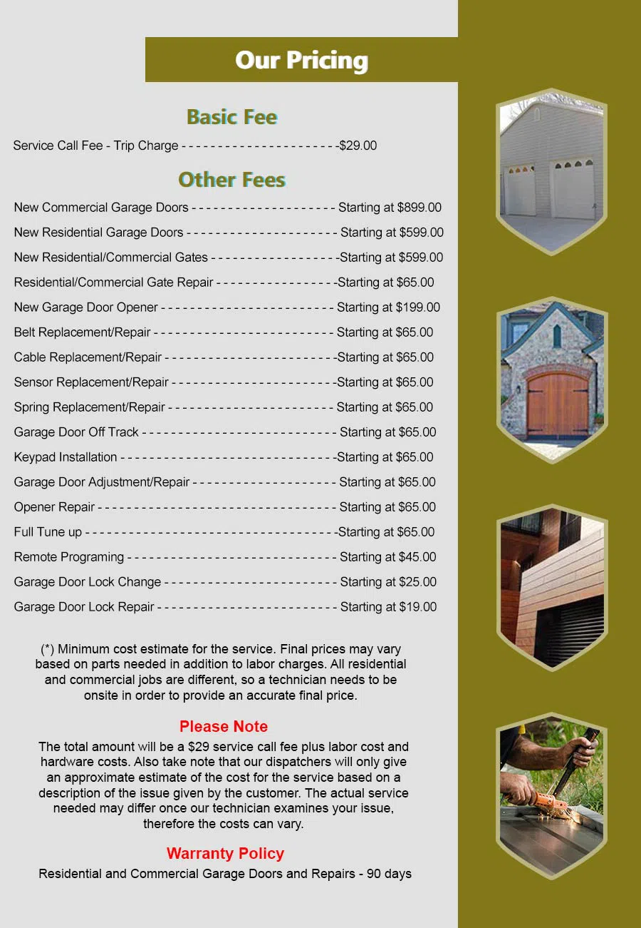 HighTech Garage Door Service Thousand Oaks, CA 805-470-1712