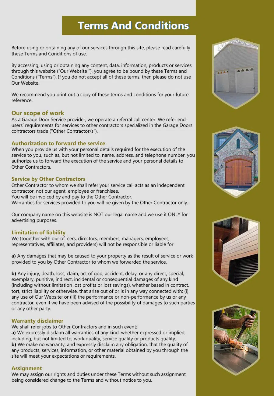 HighTech Garage Door Service Thousand Oaks, CA 805-470-1712